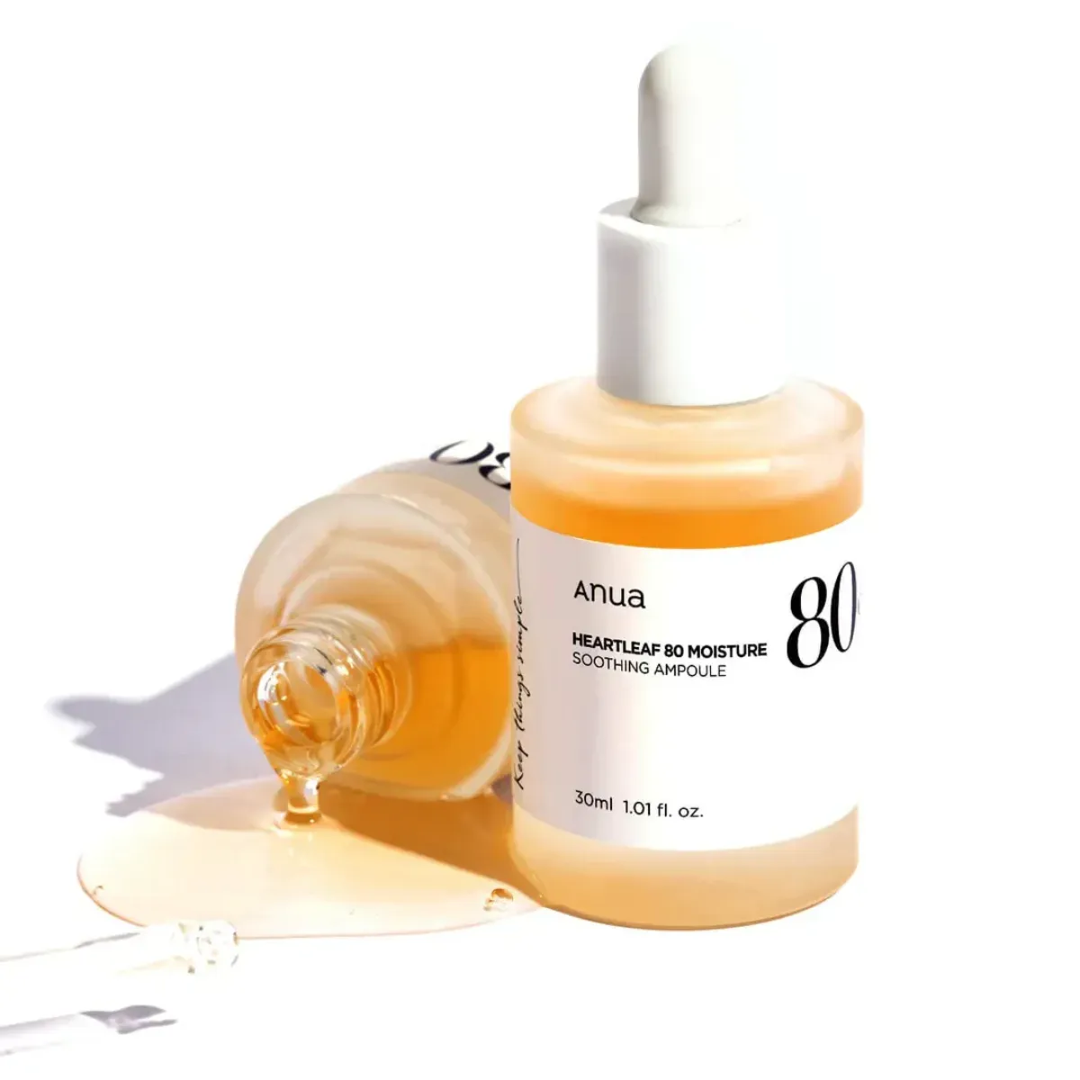 Authentic Anua Houttuynia Cordata 80% Moisture Soothing Ampoule Korea