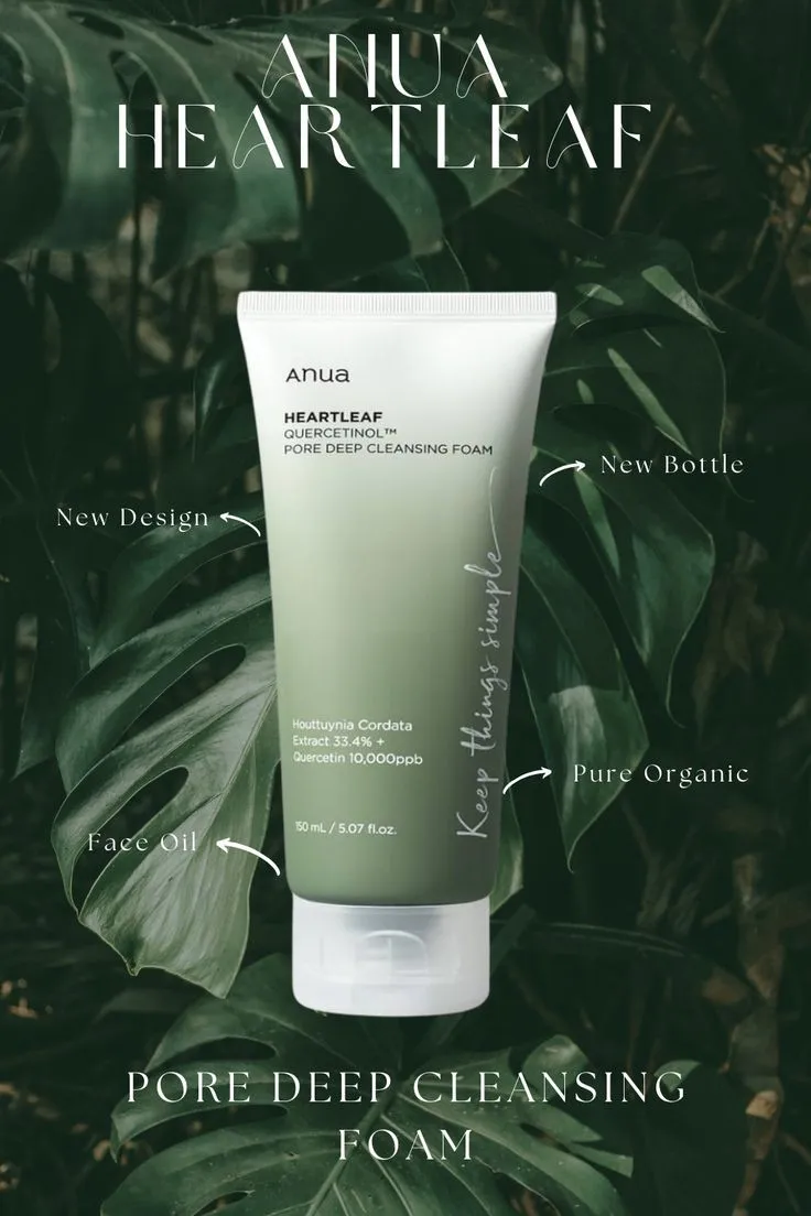 Authentic ANUA HEARTLEAF SUCCINIC PORE DEEP CLEANSING FOAM KOREA150ml