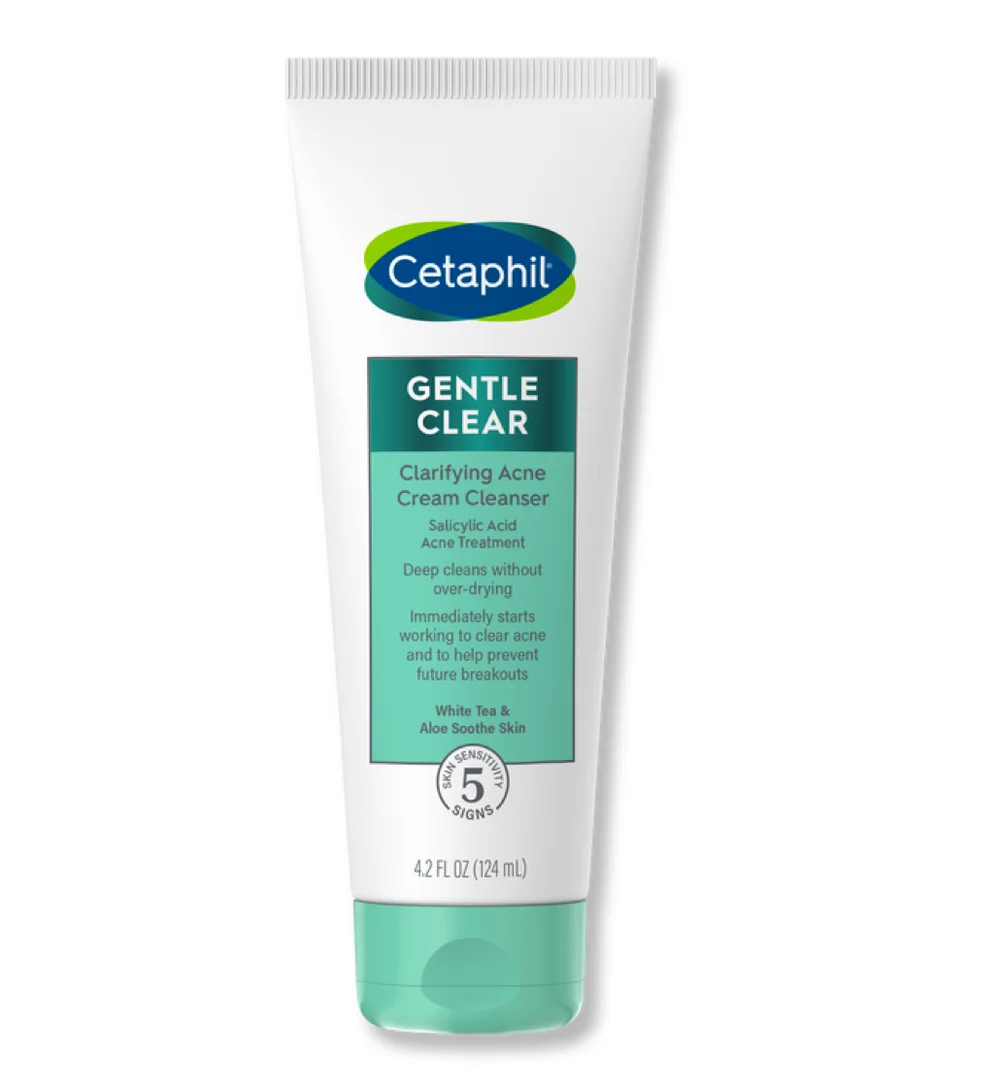 Cetaphil Gentle Clear Clarifying Acne Cream Cleanser 124ml