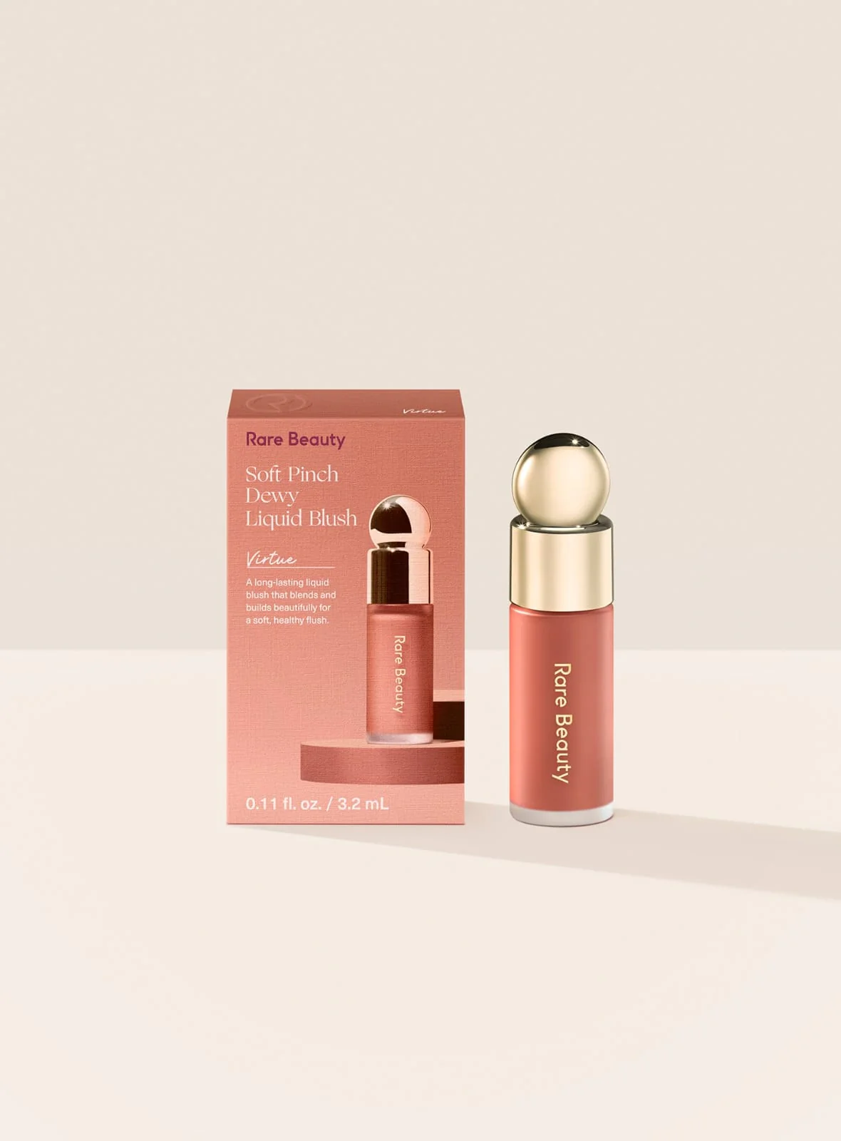 Authentic Rare Beauty Soft Pinch Liquid Blush Full Size Virtue
