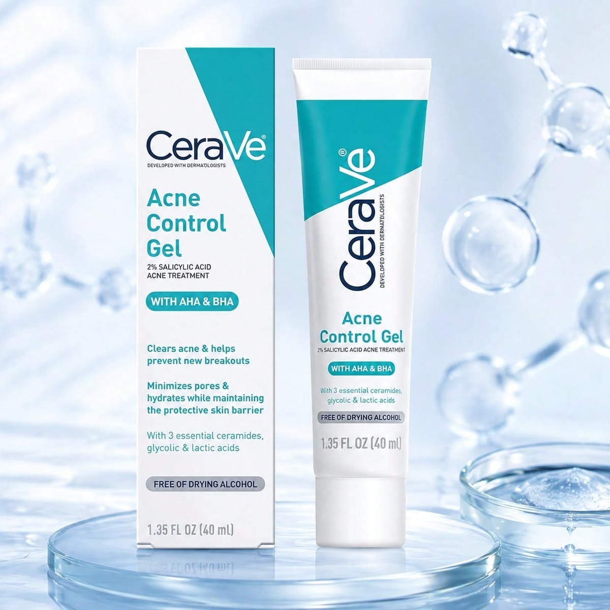 CeraVe Acne Control Gel 2% Salicylic Acid 40ml