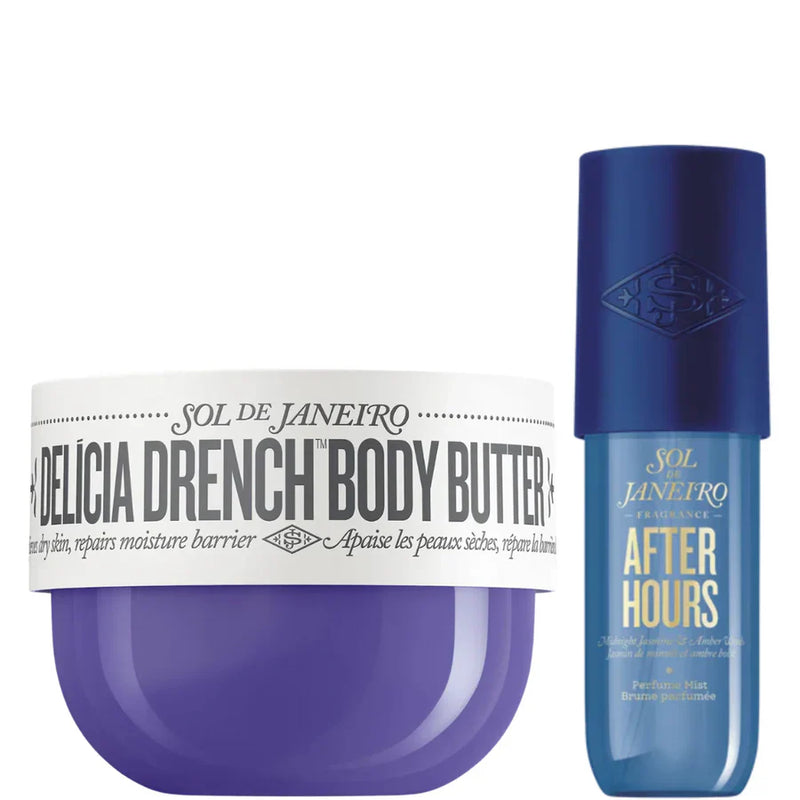 Authentic Sol de Janeiro Delicia Drench Body Butter and After Hours Mist Combo