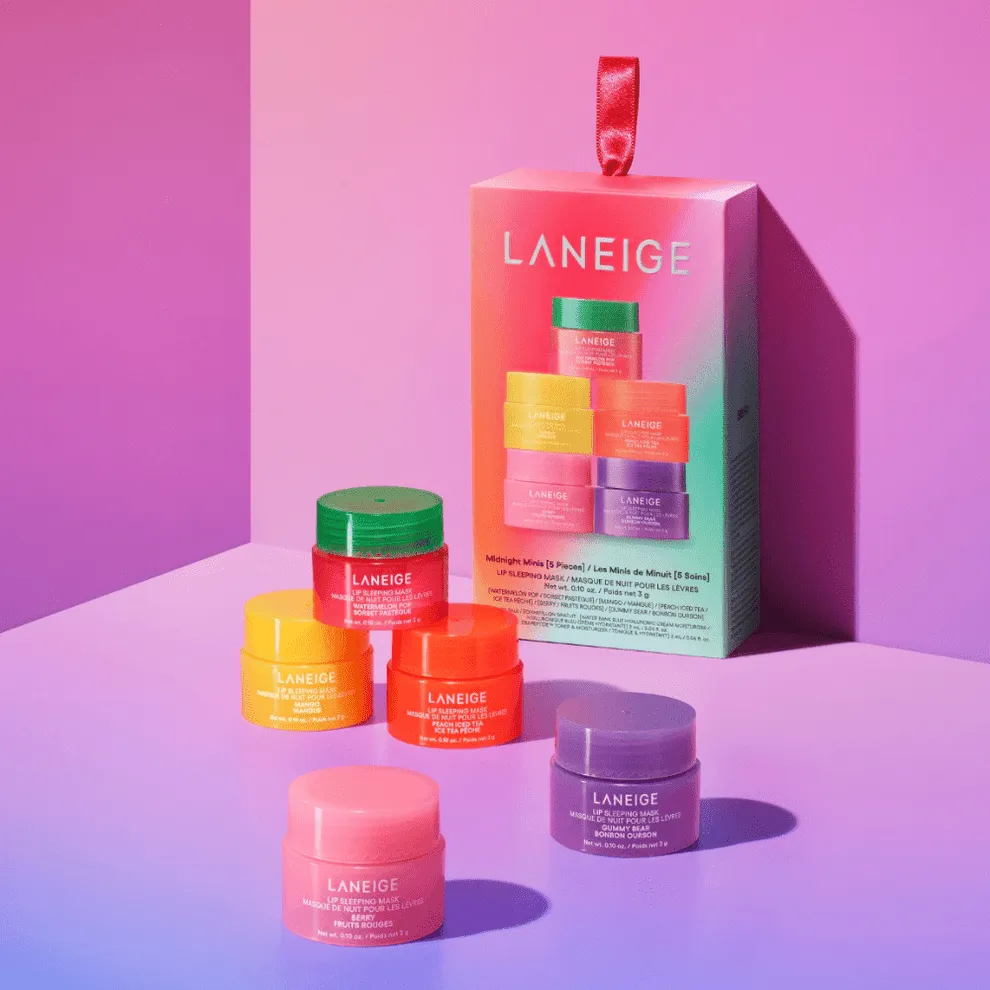 Authentic Laneige Midnight Minis Lip Sleeping Mask Set 5 Pieces