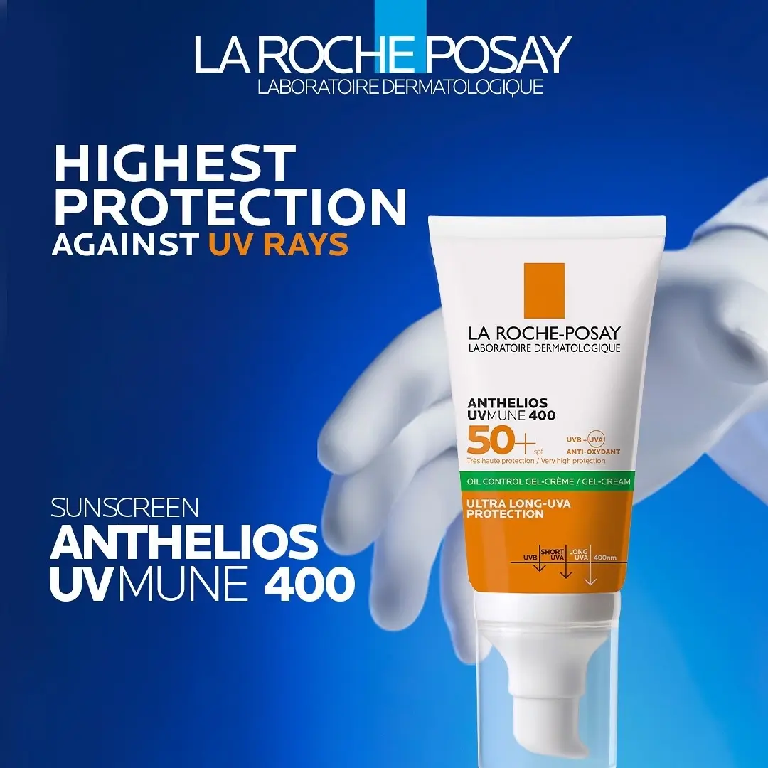 La Roche-Posay Anthelios Gel Creme Anti-Shine Sunscreen SPF50+ 50ml gallery image