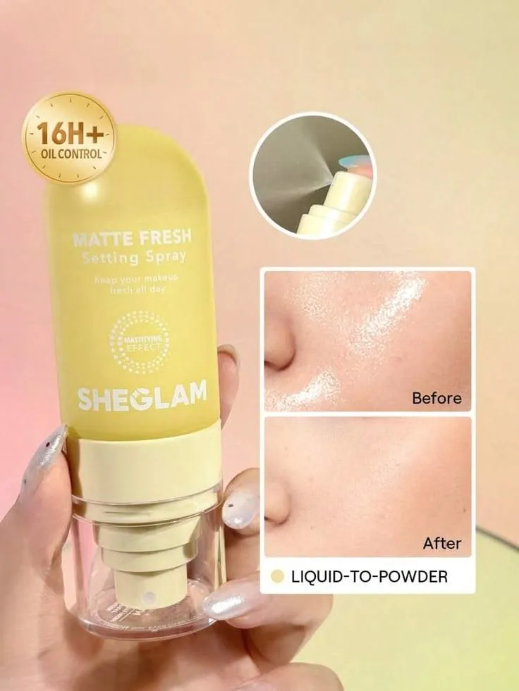 SHEGLAM Matte Fresh Setting Spray Yellow gallery image