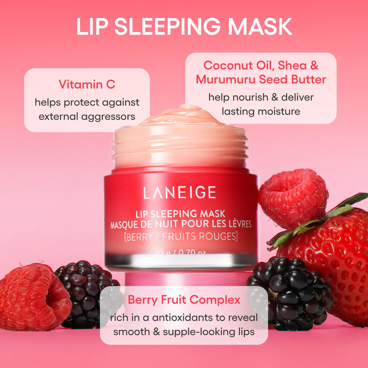 Laneige Lip Sleeping Mask Berry 3gm gallery image