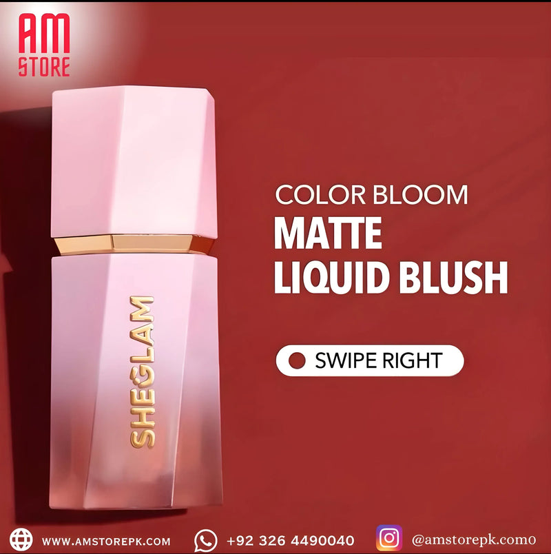 SHEGLAM Color Bloom Liquid Blush Swipe Right